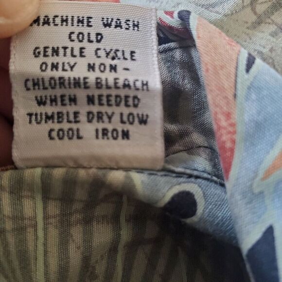 Cooke Street Shirt Honolulu Reverse Print Leaves Hawaiian Button Down Mens L - Picture 15 of 15